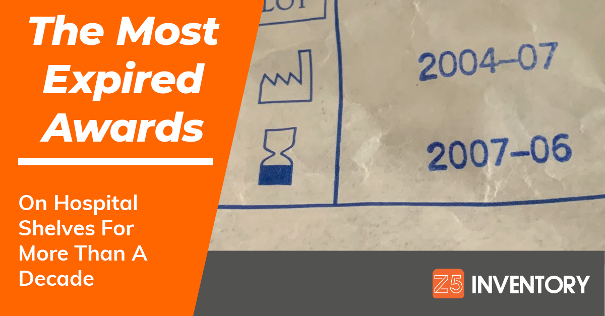 Announcing the 2019 Most Expired Awards for medical supplies that have been sitting on hospital shelves the longest. 