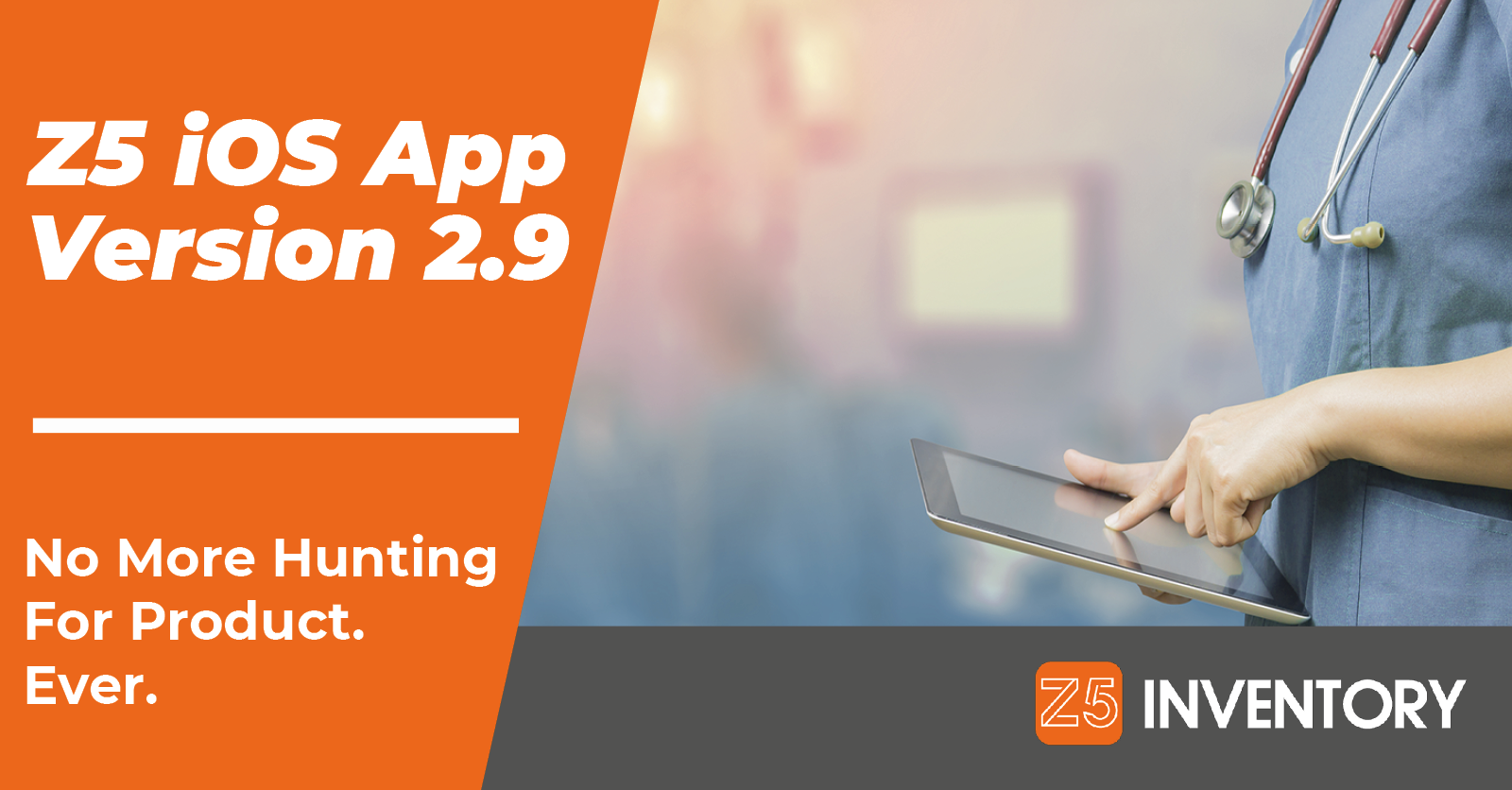 A Clinician Uses the Newest Version of the Z5 Inventory app.