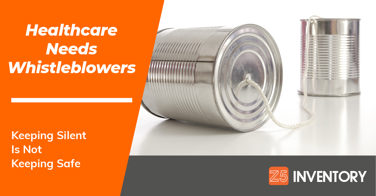Two cans connected with string illustrate the need for increased communication in healthcare - including the essential function that whistleblowers serve.