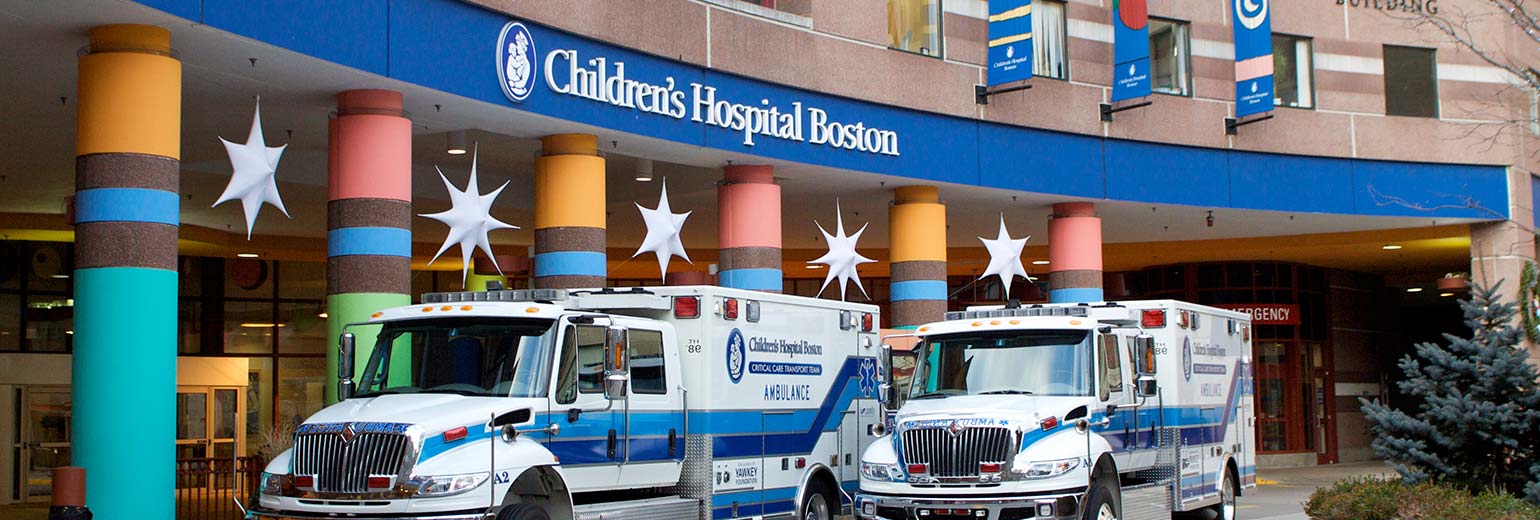 The exterior of Children's Hospital Boston.