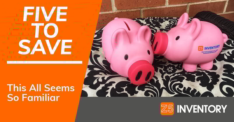 Are these piggy banks whispering or kissing? And why does this image seem so familiar?