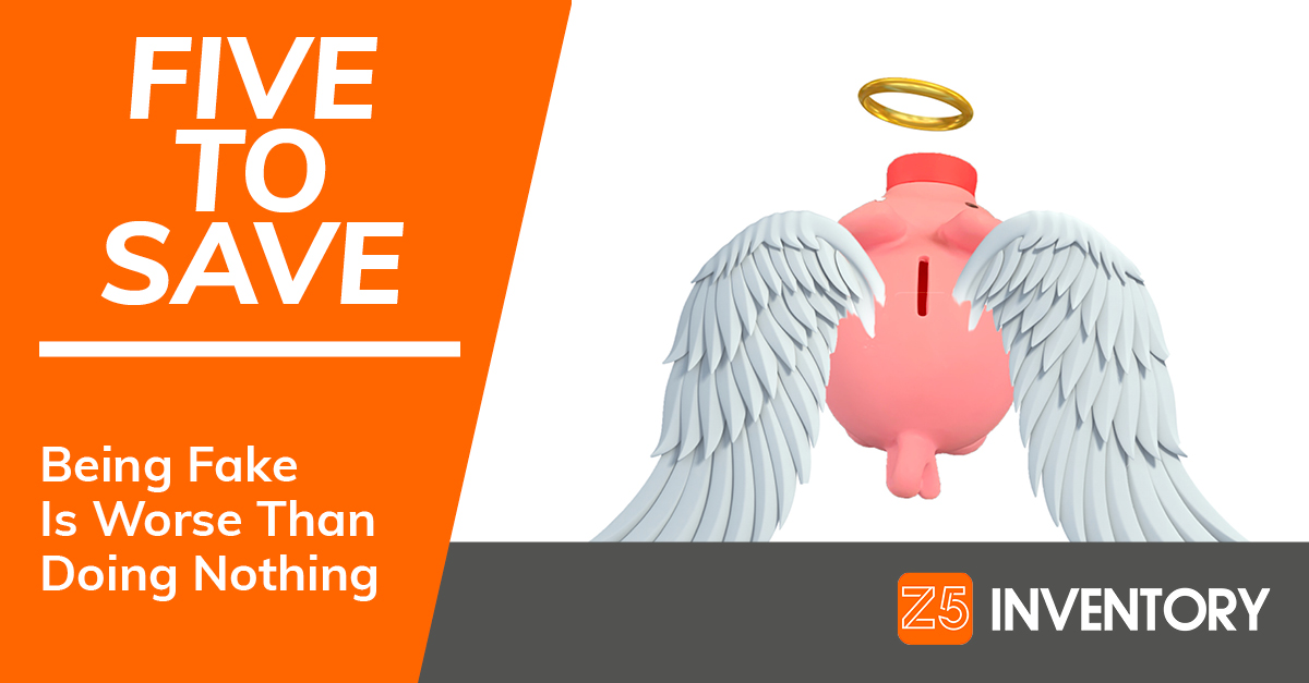 The Z5 Piggy Bank is turned into an angel by fake praise that ultimately hurts an organization.