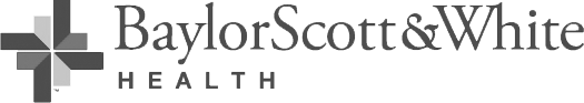Baylor Scott White logo - grayscale long
