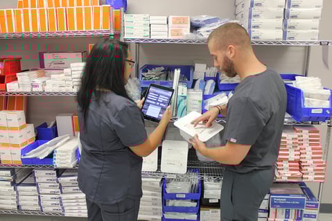 Z5 Reallocate professionals sort through supplies to find excess.