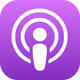 The Apple Podcasts app icon.